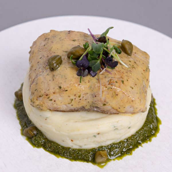 Dijon cod & mashed potatoes