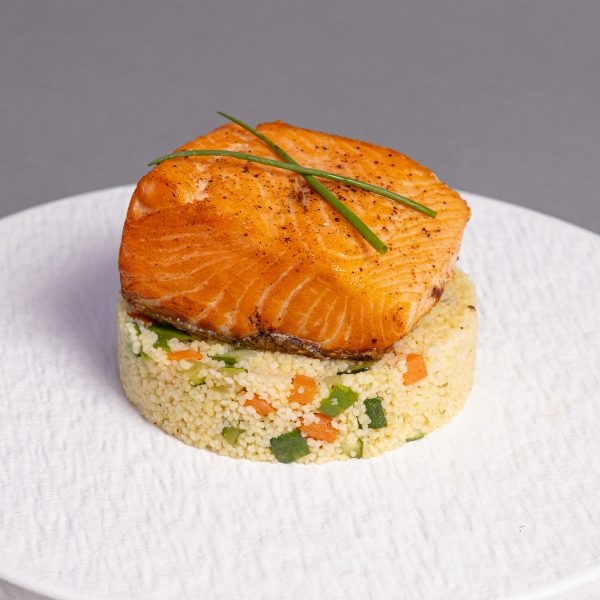 Salmon with couscous salad